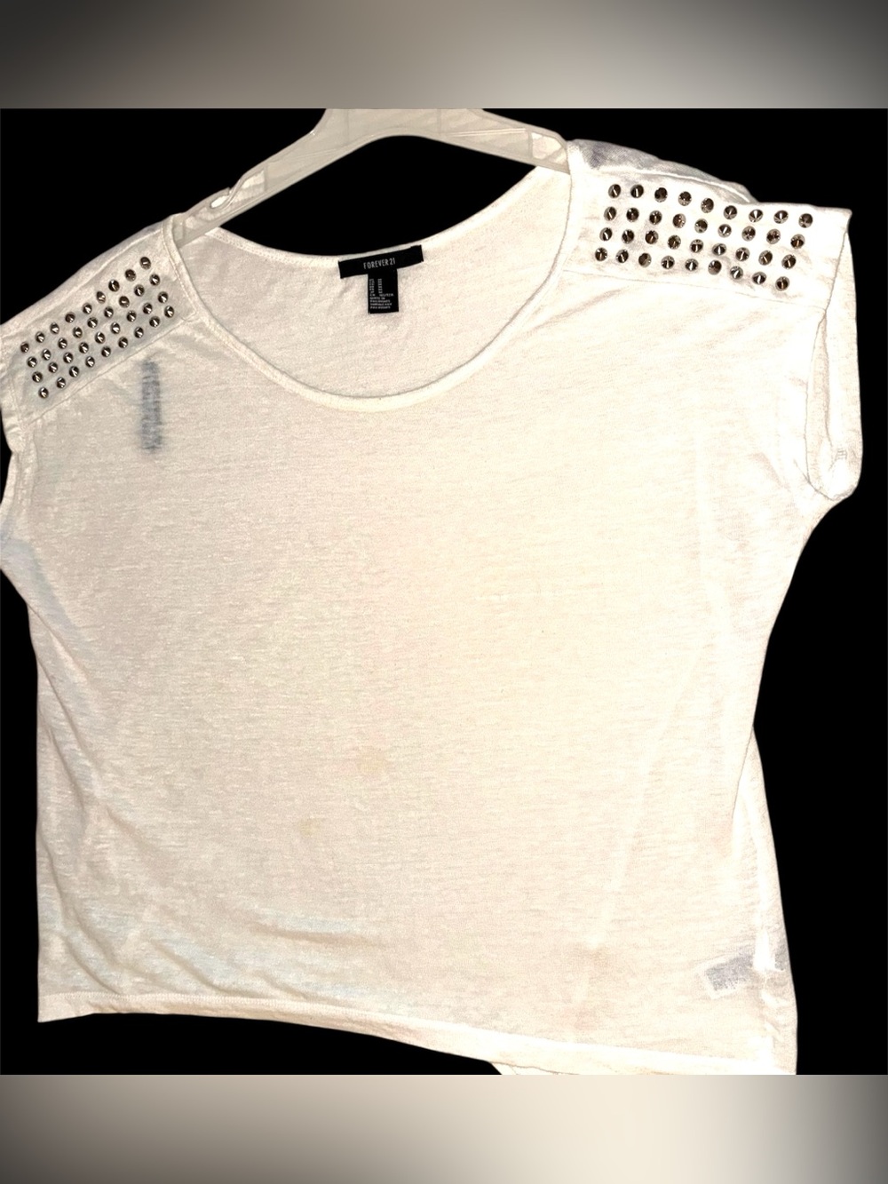 100% Linen knit top M